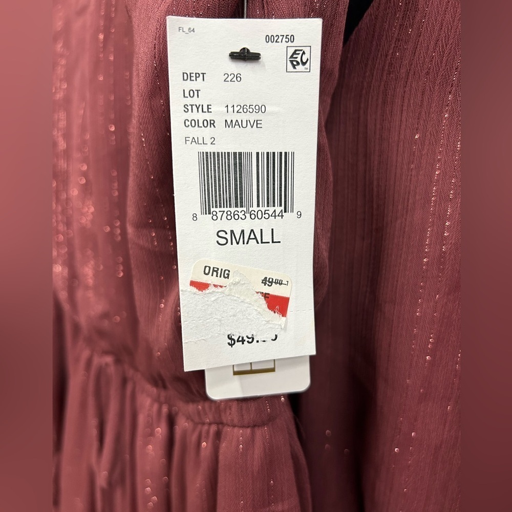 BCW Juniors Burgundy Tiered Mini Dress - Picture 7 of 9